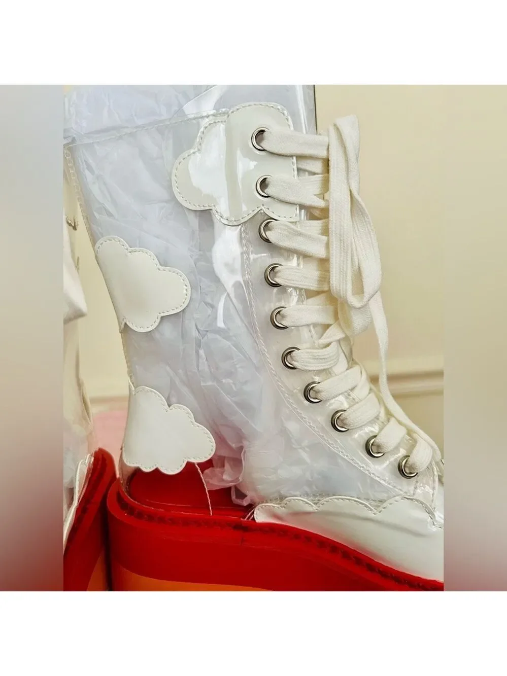 NIB Size 6 Dolls Kill Current Mood Happy Daze Platforms